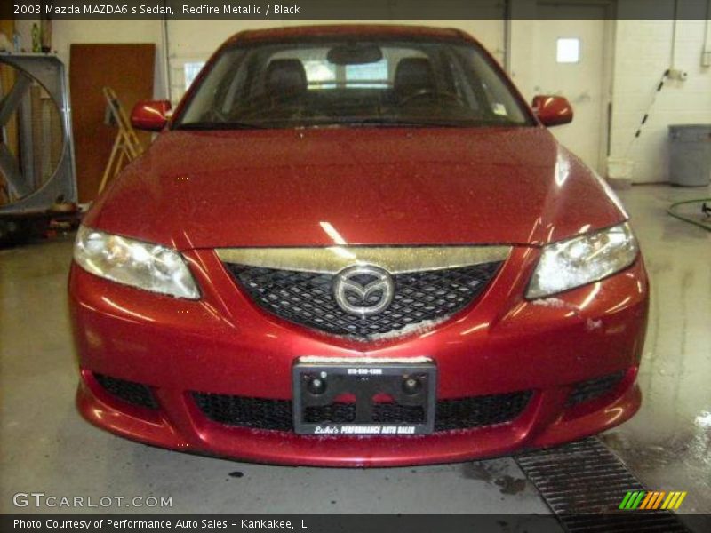 Redfire Metallic / Black 2003 Mazda MAZDA6 s Sedan