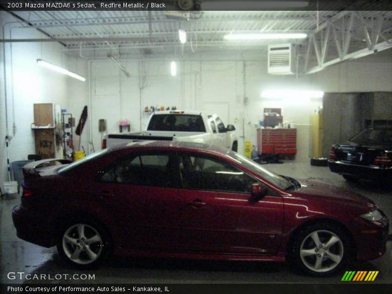 Redfire Metallic / Black 2003 Mazda MAZDA6 s Sedan