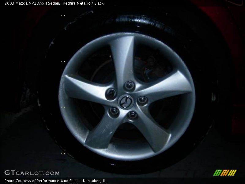 Redfire Metallic / Black 2003 Mazda MAZDA6 s Sedan