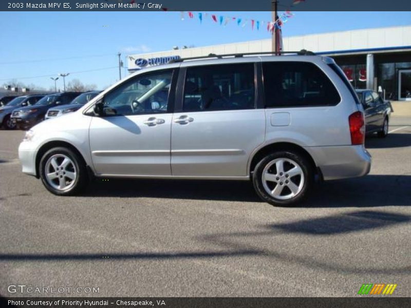 Sunlight Silver Metallic / Gray 2003 Mazda MPV ES