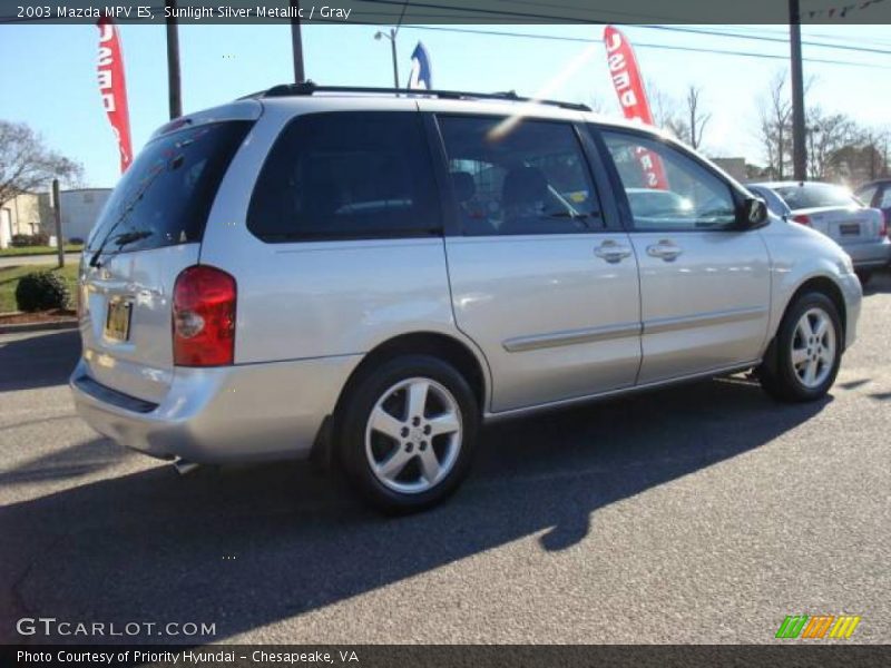 Sunlight Silver Metallic / Gray 2003 Mazda MPV ES