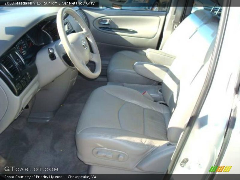 Sunlight Silver Metallic / Gray 2003 Mazda MPV ES