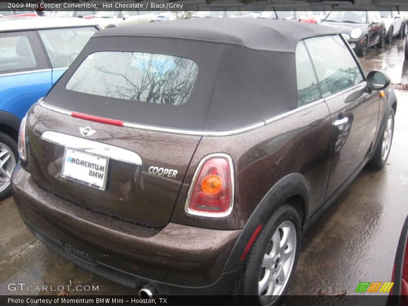 Hot Chocolate / Black/Grey 2009 Mini Cooper Convertible