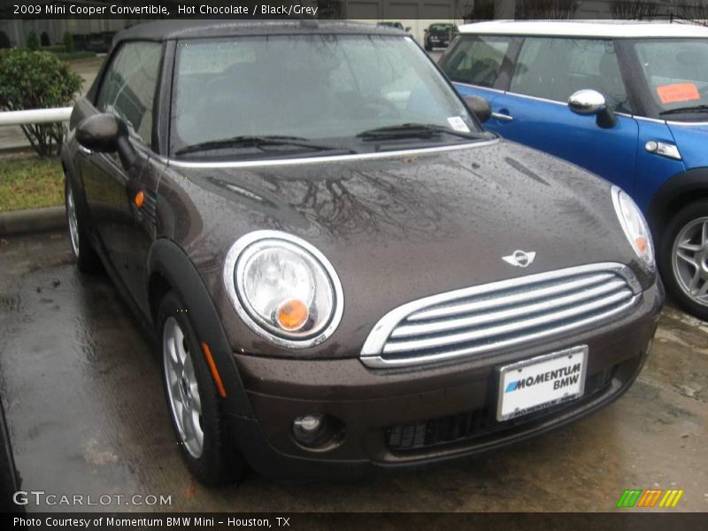 Hot Chocolate / Black/Grey 2009 Mini Cooper Convertible