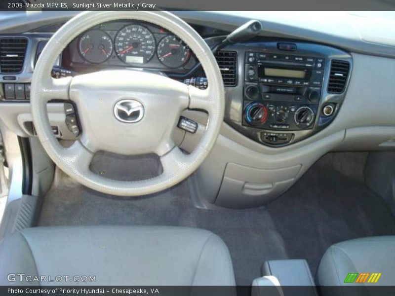 Sunlight Silver Metallic / Gray 2003 Mazda MPV ES