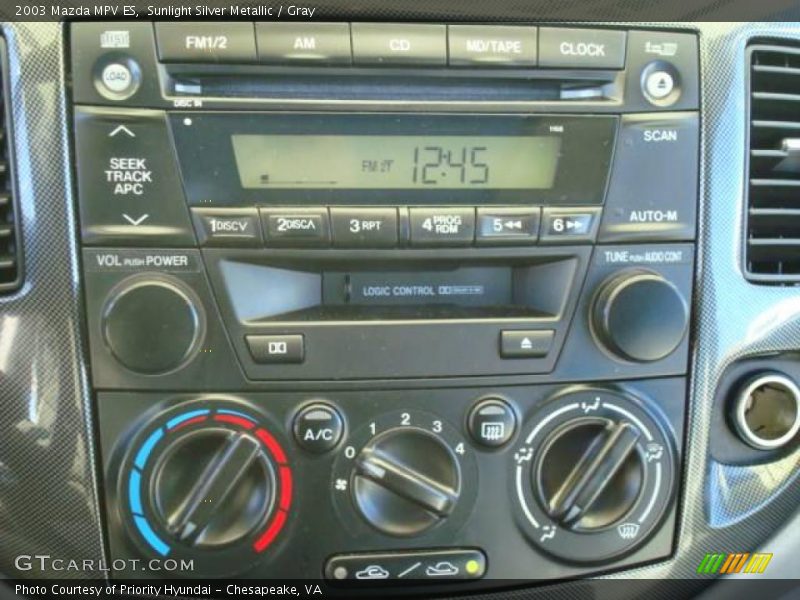 Sunlight Silver Metallic / Gray 2003 Mazda MPV ES
