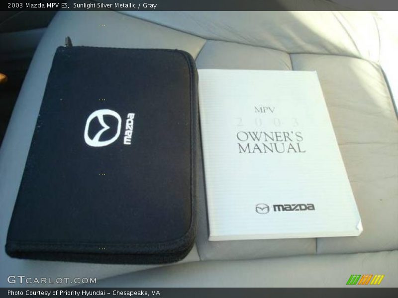 Sunlight Silver Metallic / Gray 2003 Mazda MPV ES