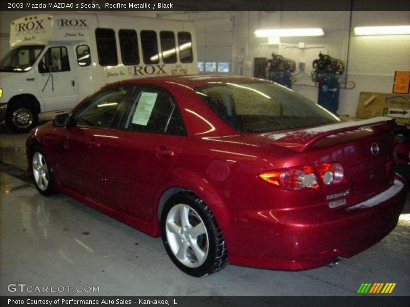 Redfire Metallic / Black 2003 Mazda MAZDA6 s Sedan