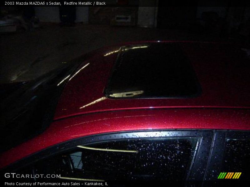 Redfire Metallic / Black 2003 Mazda MAZDA6 s Sedan