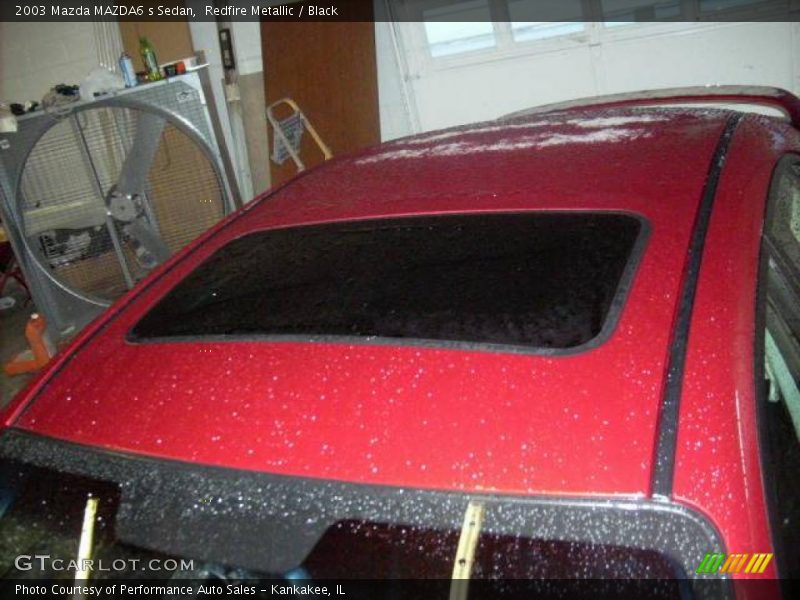 Redfire Metallic / Black 2003 Mazda MAZDA6 s Sedan