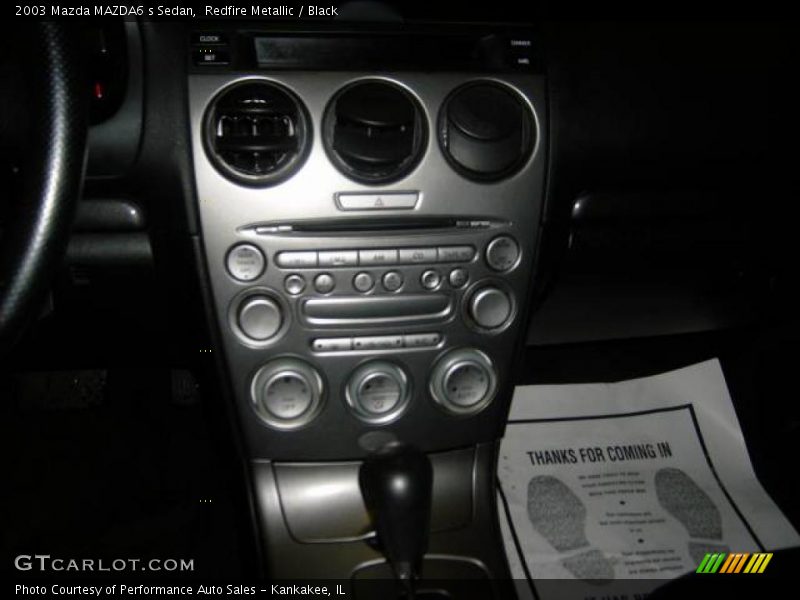 Redfire Metallic / Black 2003 Mazda MAZDA6 s Sedan