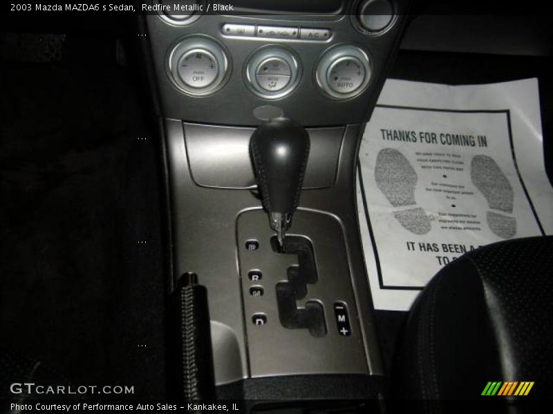 Redfire Metallic / Black 2003 Mazda MAZDA6 s Sedan
