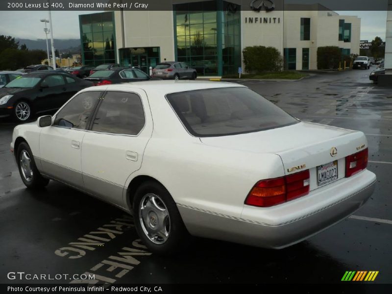 Diamond White Pearl / Gray 2000 Lexus LS 400