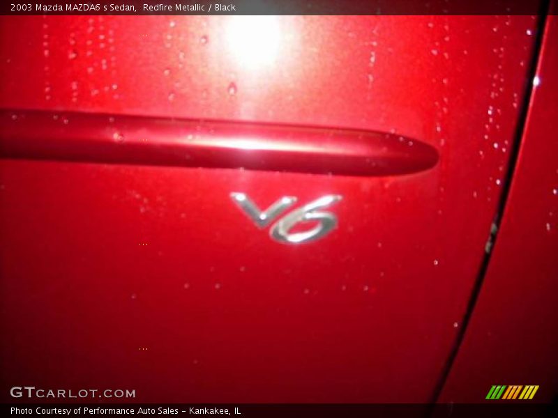 Redfire Metallic / Black 2003 Mazda MAZDA6 s Sedan
