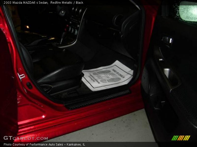 Redfire Metallic / Black 2003 Mazda MAZDA6 s Sedan