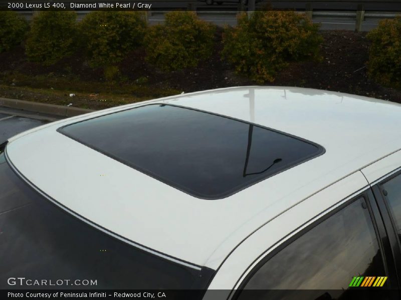 Diamond White Pearl / Gray 2000 Lexus LS 400