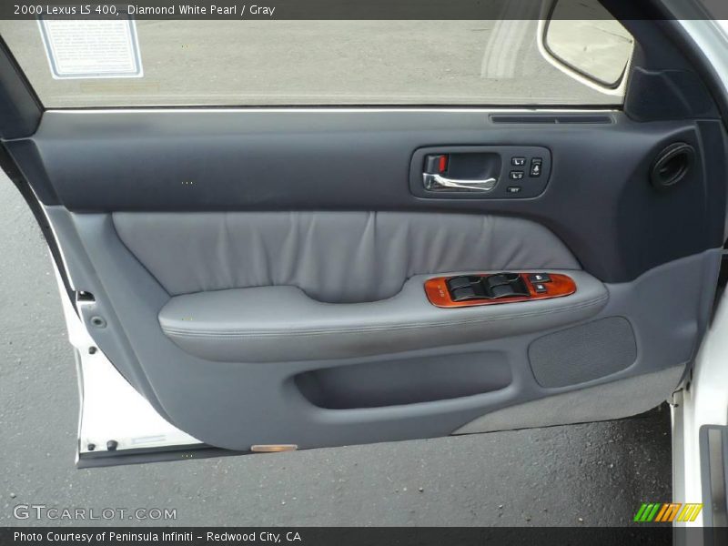 Diamond White Pearl / Gray 2000 Lexus LS 400