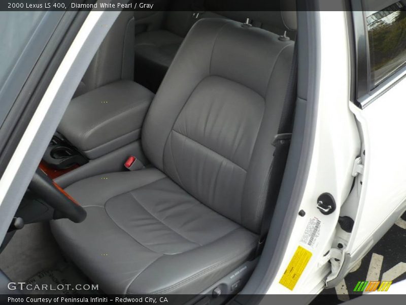 Diamond White Pearl / Gray 2000 Lexus LS 400