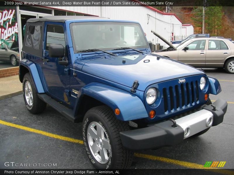 Deep Water Blue Pearl Coat / Dark Slate Gray/Medium Slate Gray 2009 Jeep Wrangler Sahara 4x4