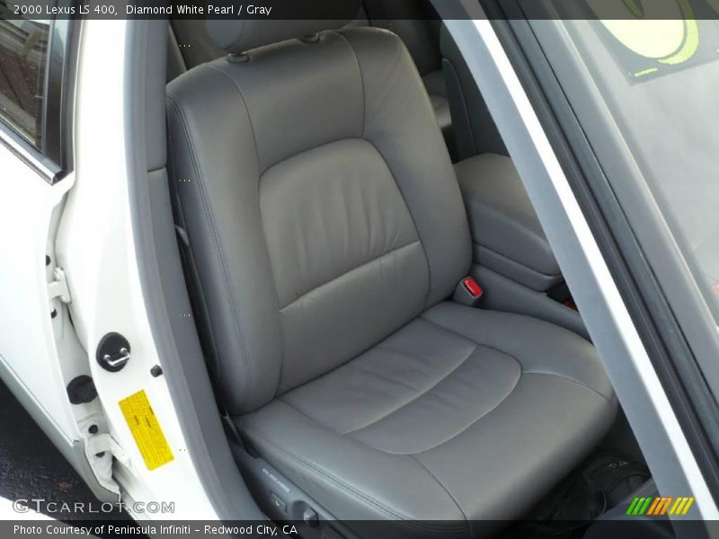 Diamond White Pearl / Gray 2000 Lexus LS 400
