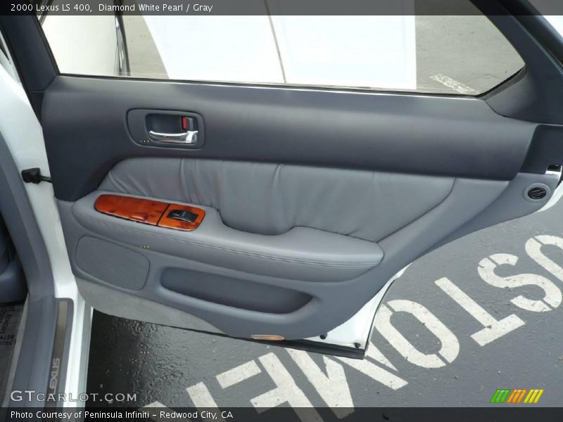 Diamond White Pearl / Gray 2000 Lexus LS 400