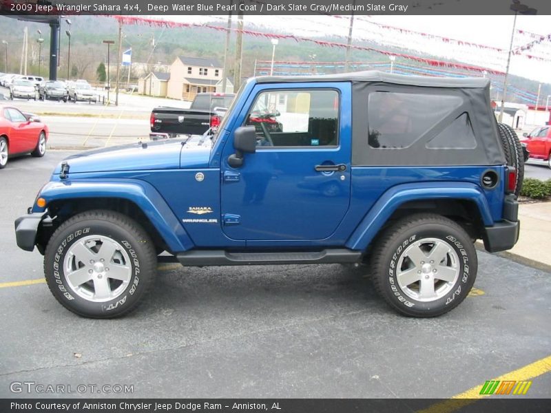 Deep Water Blue Pearl Coat / Dark Slate Gray/Medium Slate Gray 2009 Jeep Wrangler Sahara 4x4