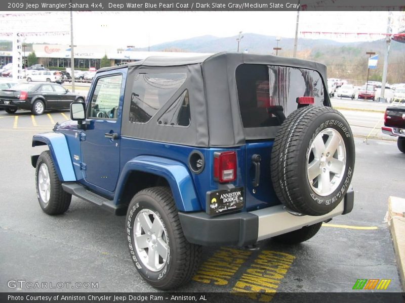 Deep Water Blue Pearl Coat / Dark Slate Gray/Medium Slate Gray 2009 Jeep Wrangler Sahara 4x4