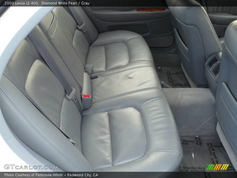 Diamond White Pearl / Gray 2000 Lexus LS 400