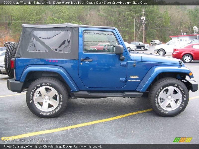 Deep Water Blue Pearl Coat / Dark Slate Gray/Medium Slate Gray 2009 Jeep Wrangler Sahara 4x4