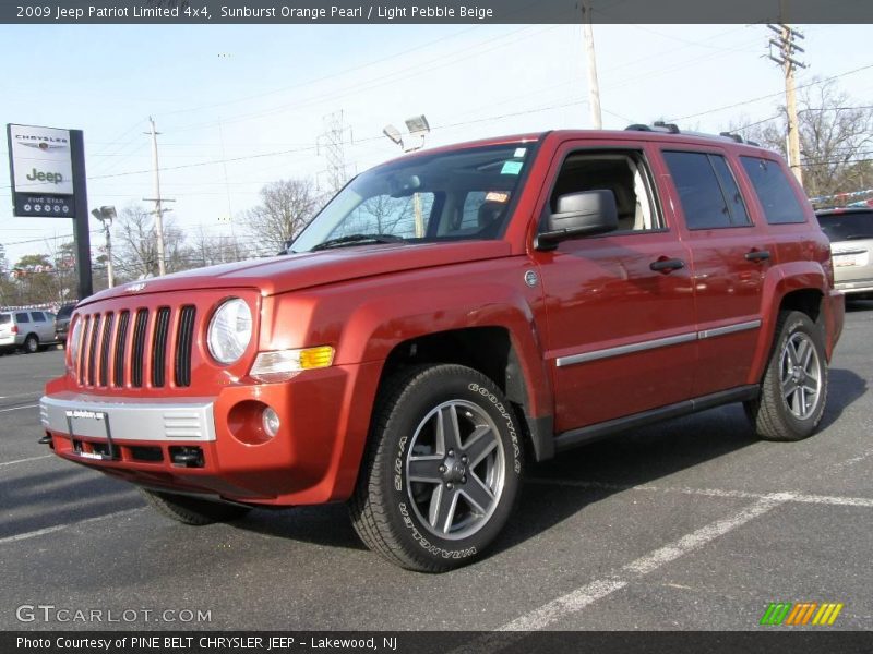 Sunburst Orange Pearl / Light Pebble Beige 2009 Jeep Patriot Limited 4x4