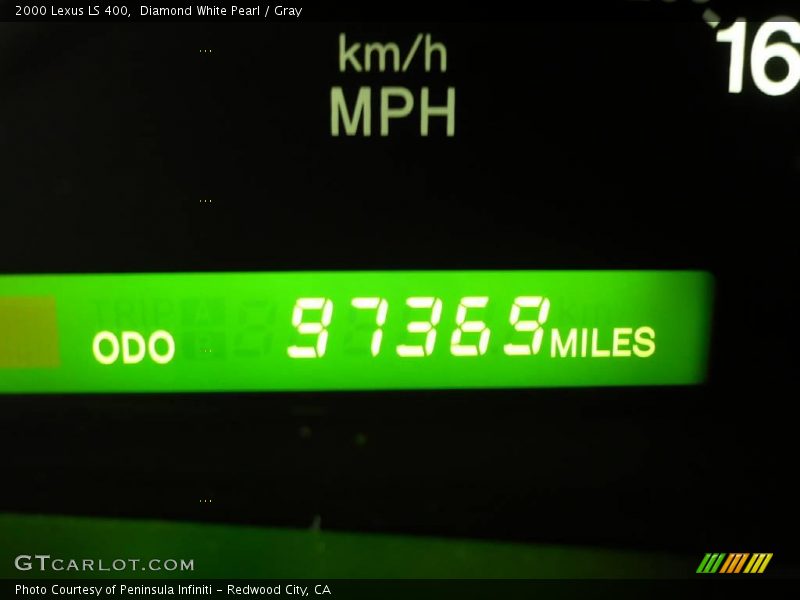 Diamond White Pearl / Gray 2000 Lexus LS 400