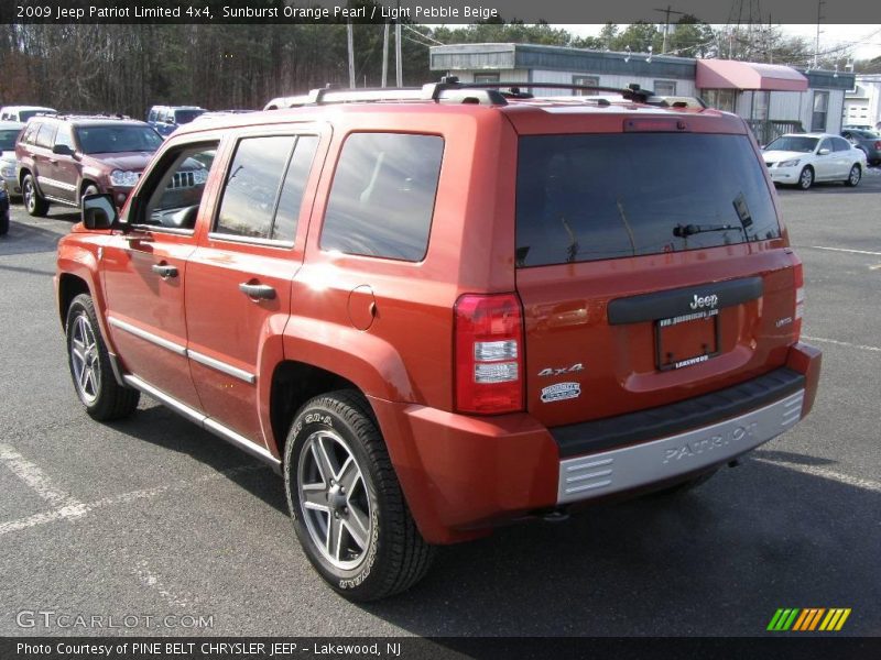 Sunburst Orange Pearl / Light Pebble Beige 2009 Jeep Patriot Limited 4x4