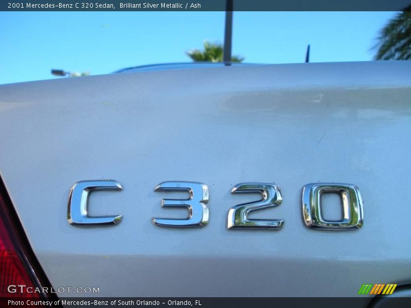 Brilliant Silver Metallic / Ash 2001 Mercedes-Benz C 320 Sedan