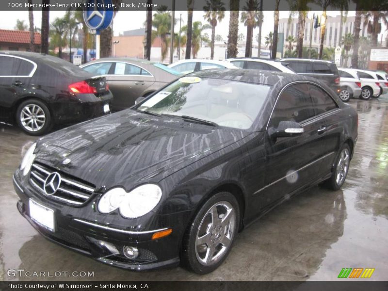 Black / Stone 2006 Mercedes-Benz CLK 500 Coupe