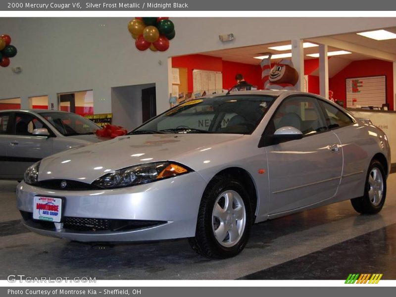 Silver Frost Metallic / Midnight Black 2000 Mercury Cougar V6