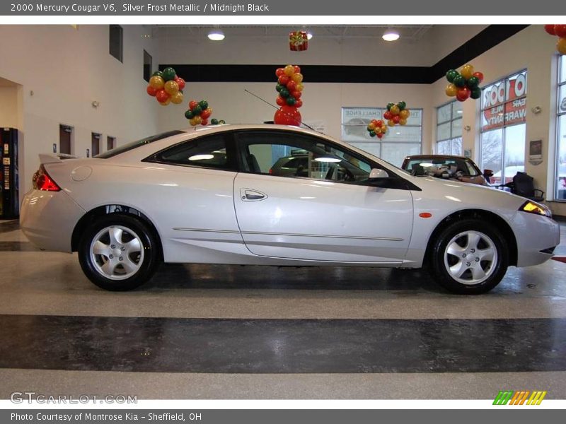 Silver Frost Metallic / Midnight Black 2000 Mercury Cougar V6