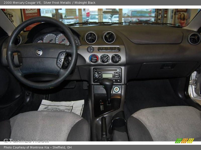 Silver Frost Metallic / Midnight Black 2000 Mercury Cougar V6