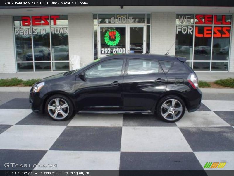 Jet Black Metallic / Ebony 2009 Pontiac Vibe GT