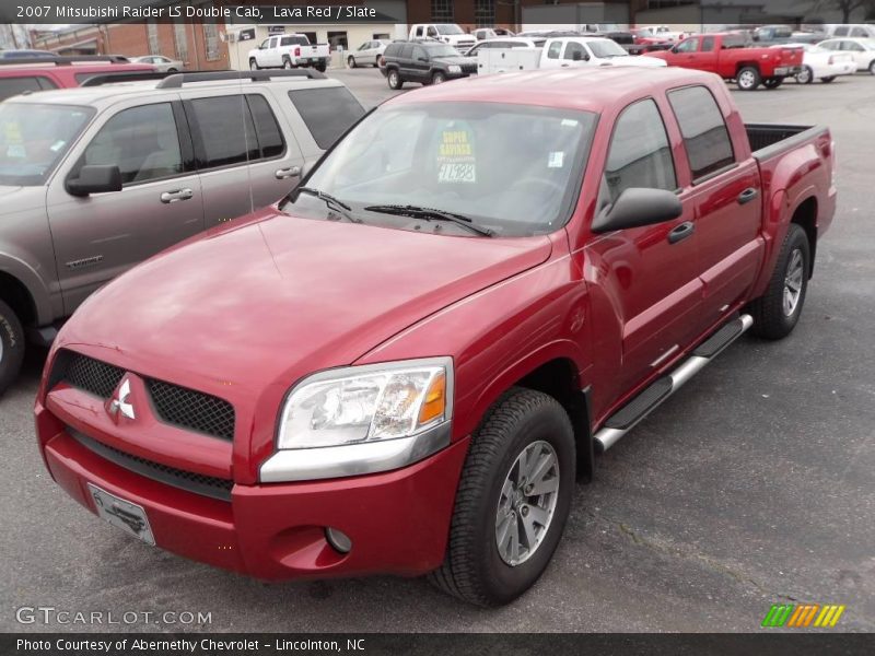 Lava Red / Slate 2007 Mitsubishi Raider LS Double Cab