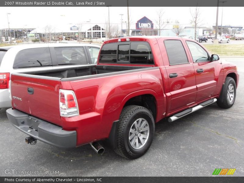 Lava Red / Slate 2007 Mitsubishi Raider LS Double Cab