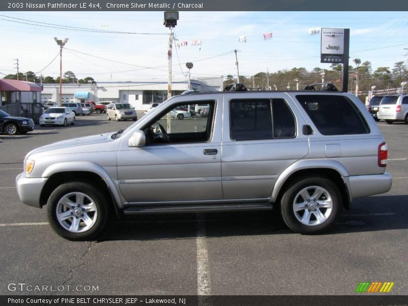 Chrome Silver Metallic / Charcoal 2003 Nissan Pathfinder LE 4x4