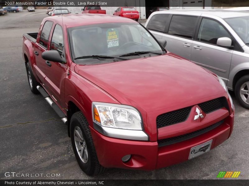 Lava Red / Slate 2007 Mitsubishi Raider LS Double Cab