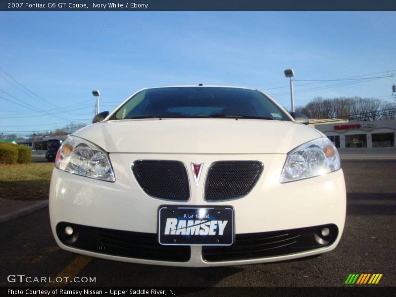 Ivory White / Ebony 2007 Pontiac G6 GT Coupe