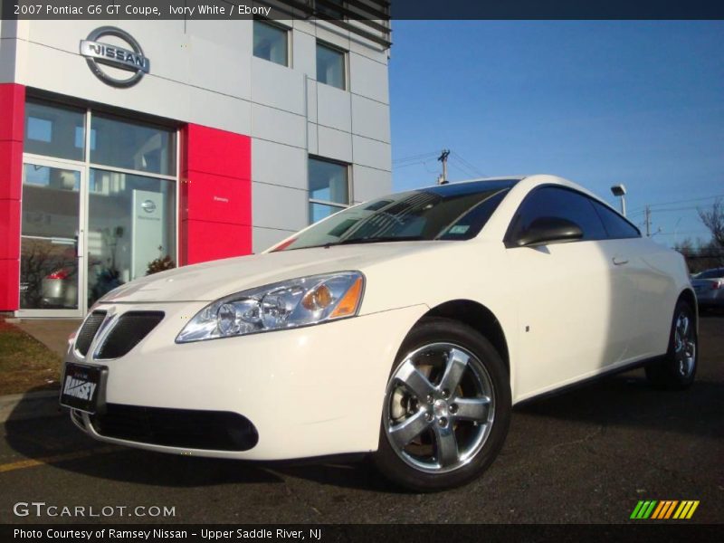 Ivory White / Ebony 2007 Pontiac G6 GT Coupe