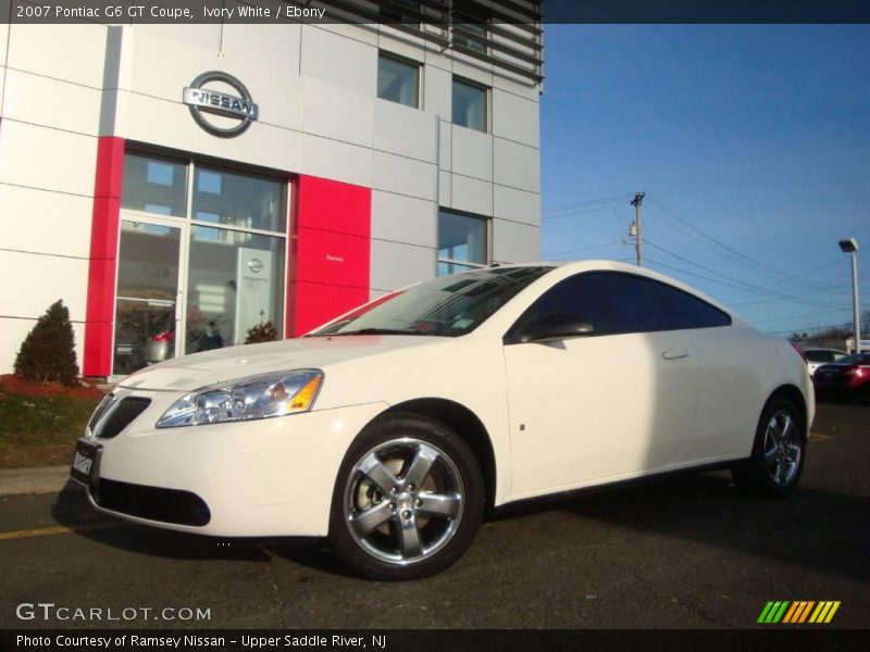 Ivory White / Ebony 2007 Pontiac G6 GT Coupe