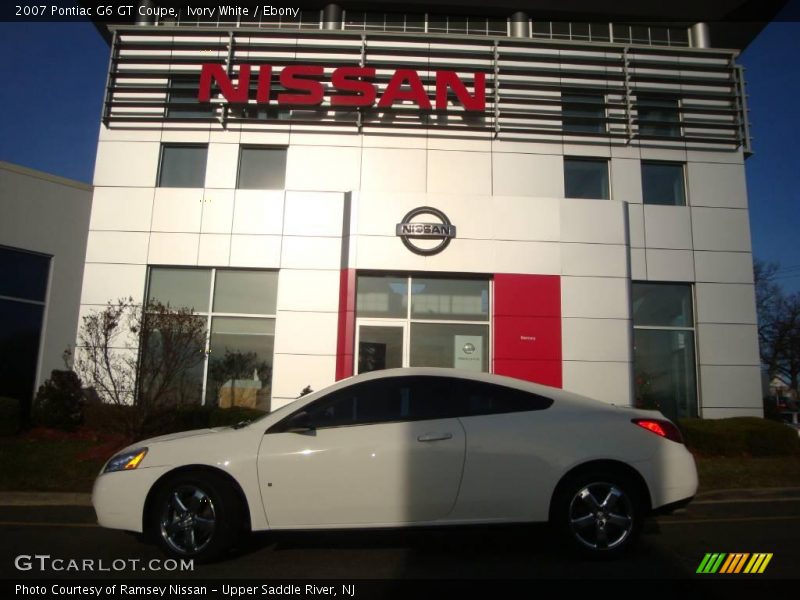 Ivory White / Ebony 2007 Pontiac G6 GT Coupe