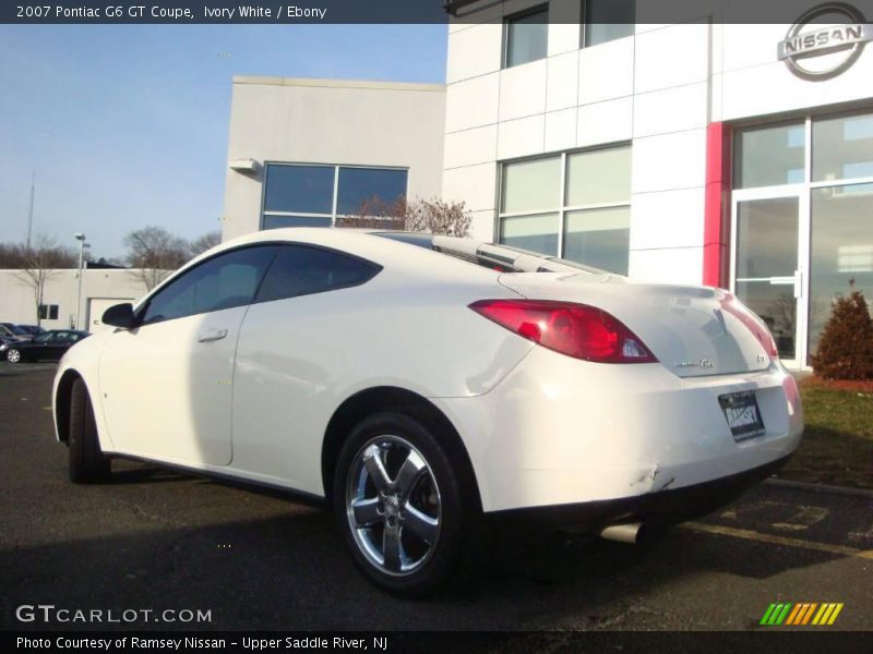 Ivory White / Ebony 2007 Pontiac G6 GT Coupe