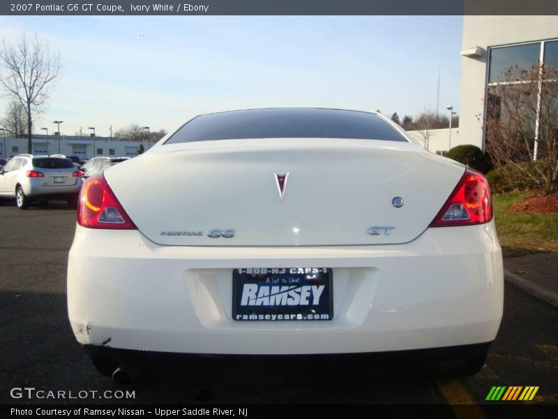 Ivory White / Ebony 2007 Pontiac G6 GT Coupe