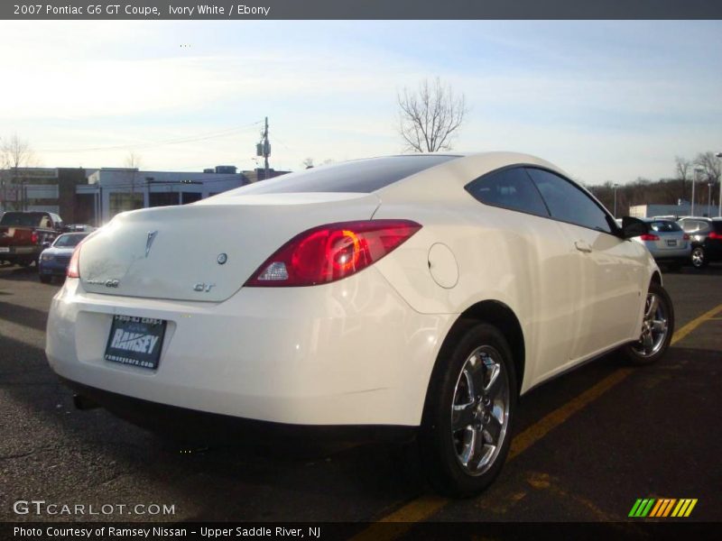 Ivory White / Ebony 2007 Pontiac G6 GT Coupe