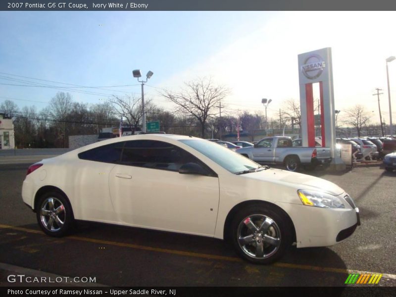 Ivory White / Ebony 2007 Pontiac G6 GT Coupe
